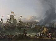 Ludolf Bakhuizen Battle of Vigo Bay oil